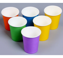 Стакан бумажный 250мл D80 ВэйПак цветной в ассортименте