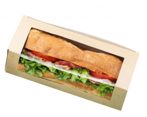 Упаковка для бутерброда BAGUETTE BOX 260х80х60мм (25/250) купить в Перми в Упакофф