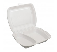 Ланч-бокс 82 LB (тп В) М 2 секц Белый 1 замок ЮУП