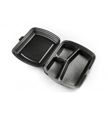 Ланч-бокс 83 LB (тп В) М 3 секц Черный 1 замок ЮУП