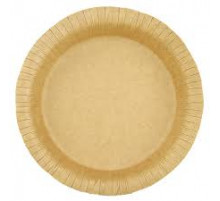 Тарелка картонная 230мм с бортом КРАФТ 50шт (уп500)