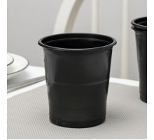 Стакан 500мл черный МОПС Бочка (кор1300)