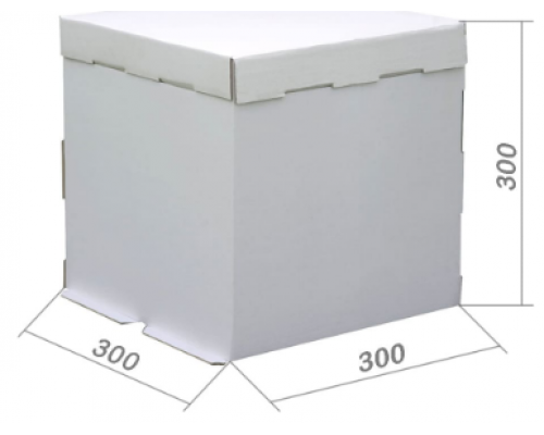 Коробка для торта 300*300*300мм белая купить в Перми в Упакофф