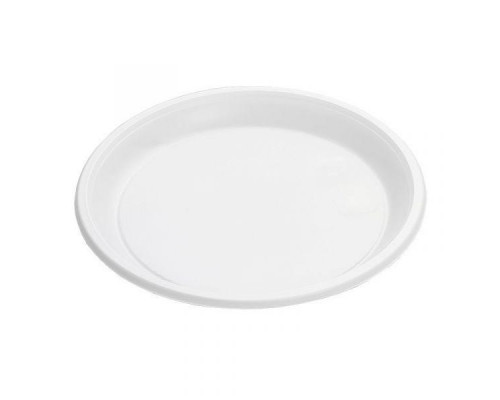 Тарелка пластиковая 167мм Мистерия белая 100шт (уп1600) купить в Перми в Упакофф