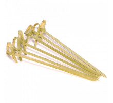 Пика для канапе 10см Узелок бамбук 100шт