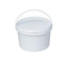Ведро пищевое 10л с крышкой белое (уп 40)