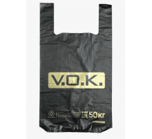 Майка ПНД 30+15*55 25мкм VOK черный уп 100шт (пак 1000) Союз-Пакет