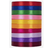 Лента атласная 10мм 4,5м в ассортименте