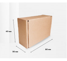 Коробка картонная самосборная 80*60*30мм СП УФА ЧЛБ НСК