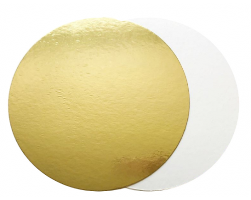 Подложка для торта 1,5 золото/бел d300мм купить в Перми в Упакофф