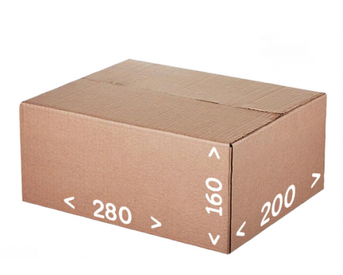 Коробка картонная 280*200*160 Т24С купить в Перми в Упакофф