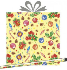 Бумага упаковочная 70*100см НОВЫЙ ГОД рисунок в ассортименте