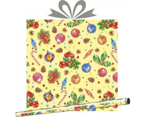 Бумага упаковочная 70*100см НОВЫЙ ГОД рисунок в ассортименте купить в Перми в Упакофф