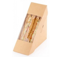 Контейнер ECO SANDWICH 70 с окном Сендвич 130*130*70 (уп50/кор800)