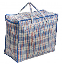 Сумка баул ПП 60*50+30 с молнией клетка