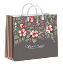 Пакет с пластиковой ручкой 30*30 150мкм мягкий пластик в ассортименте