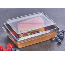 Контейнер ЭКО ONECLICK 500мл черный + крышка ВЫСОКАЯ Н-20мм