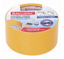 Клейкая двухсторонняя лента 50 мм х 10 м, ТКАНЕВАЯ ОСНОВА, BRAUBERG Клейкая двухсторонняя лента 50 мм х 10 м, ТКАНЕВАЯ ОСНОВА, BRAUBERG