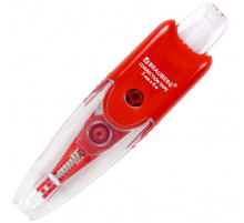 Корректирующая лента BRAUBERG "Click", 5 мм х 6 м, корпус прозрачный, автоматическая, блистер