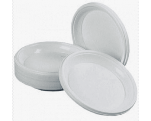 Тарелка пластиковая 165мм Чайковский белая 100шт (уп3600)