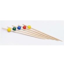 Пика для канапе 12см Жемчужина в ассортименте бамбук 100шт