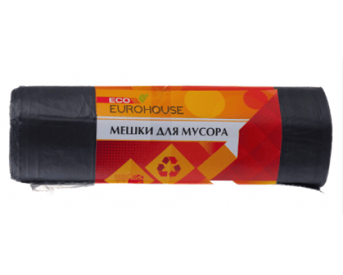 Мешок для мусора ПНД 60л 20шт EUROHOUSE 6мкм