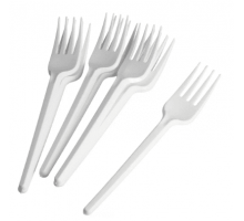 Вилка пластик 150мм белая ВЗЛП (уп50шт/2000шт)