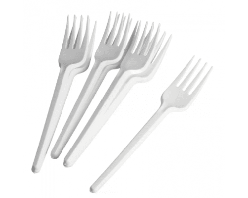 Вилка пластик 150мм белая ВЗЛП (уп50шт/2000шт)