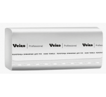 Полотенце бумажное листовое для диспенсера 200л Veiro Comfort Z-сложение 1-слойные 20,5х22,5см