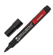 Маркер перманентный BRAUBERG Contract ЧЕРНЫЙ 3мм