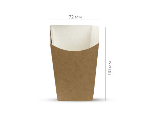 Коробка для картофеля ФРИ ECO Snack Cup M 53*110*72мм