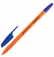 Ручка шариковая BRAUBERG X-333 Orange СИНЯЯ узел 0,7мм линия 0,35мм