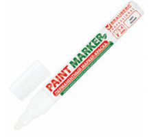 Маркер-краска лаковый paint marker 4мм БЕЛЫЙ строительный