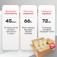 Скотч 72мм*66м 45мкм NOVAROLL прозрачный