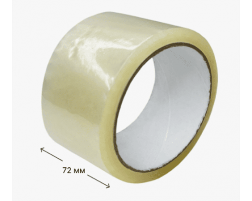 Скотч 72мм*100м 50мкм прозрачный (кор 24шт)